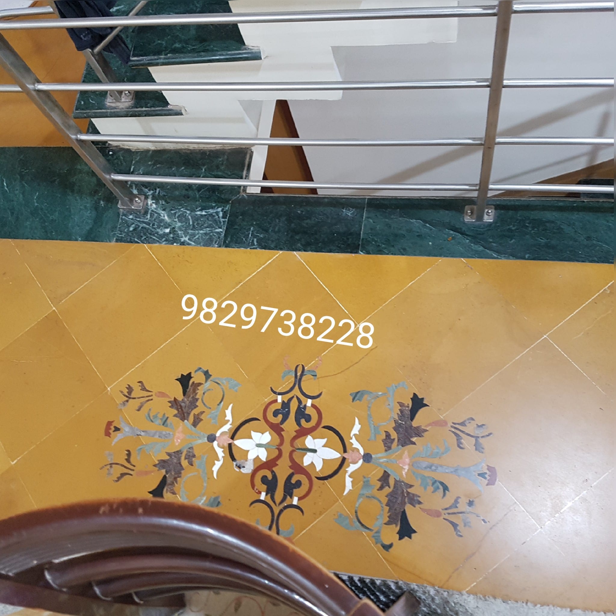 jaisalmer stone flooring price price 65/sq.ft. slab size 18mm thickness